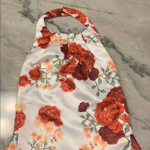 Halter Open Back Floral Dress- worn once